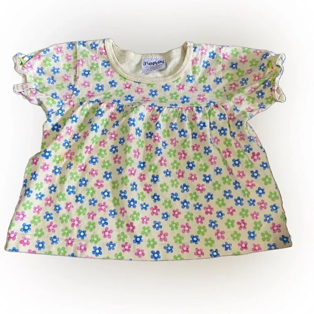 Vintage Infant Girl Flower Tshirt